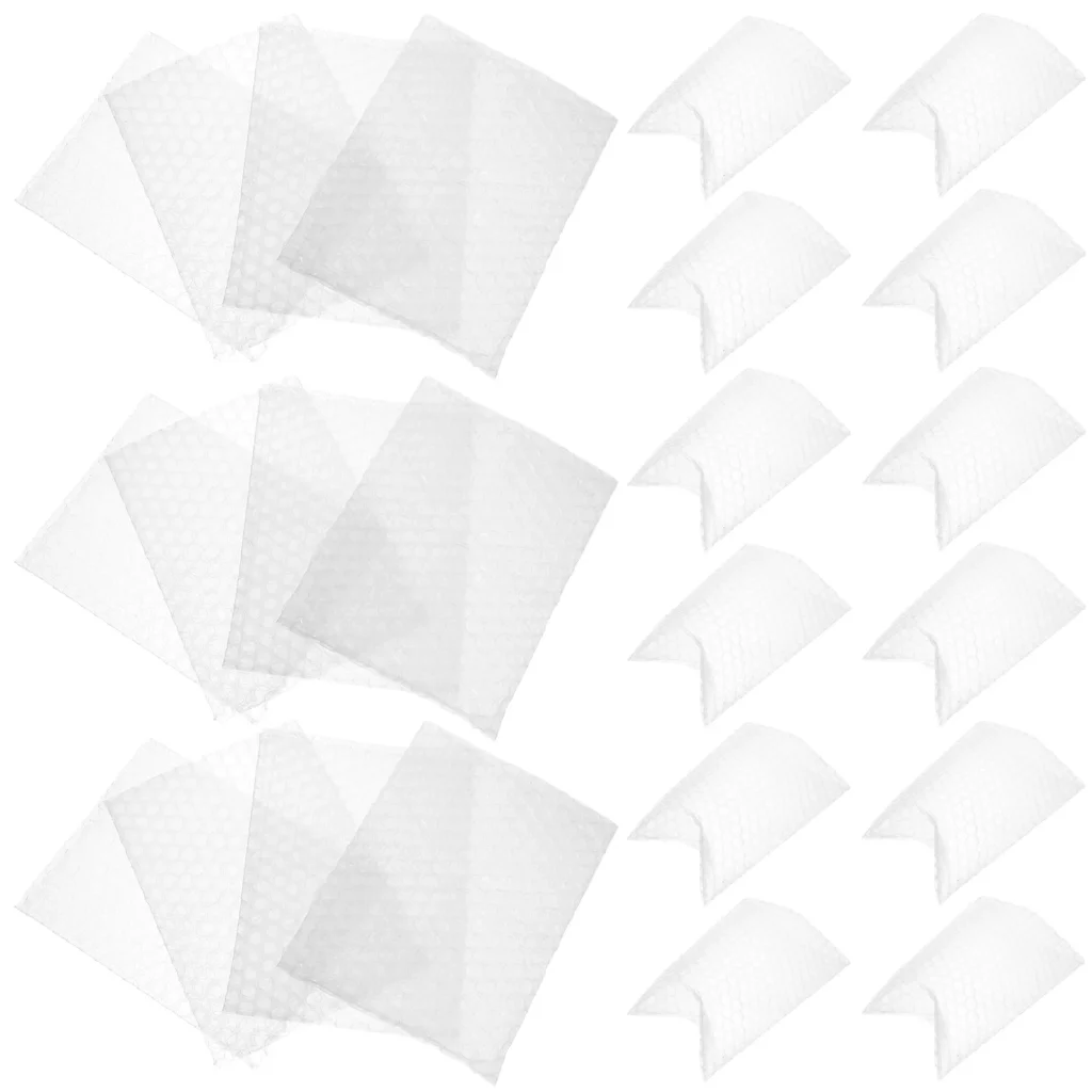 Bolsa de burbujas para almacenamiento, embalaje transparente grueso, pequeña empresa de Pe, 100 Uds.