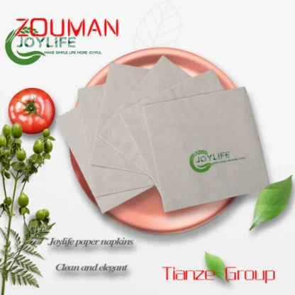 Servilletas de papel de pulpa de bambú, impresión personalizada, servilletas de papel desechables, servilletas de cena, pañuelos