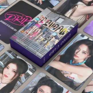 Kpop Babymonster Lomo tarjeta DRIP álbum tarjetas fotográficas Lomo tarjeta láser versión 55/Pk