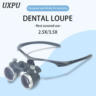 Lupa de gafas dentales, lupa médica ajustable, lente de vidrio óptico, 2,5X/3,5X