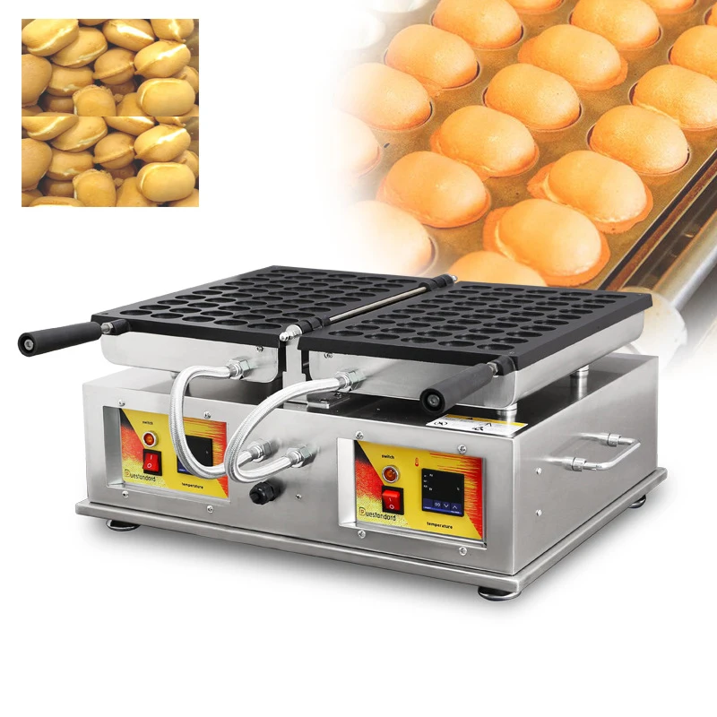 Máquina para hacer bolas de gofres redondas de esponja para bebé, máquina eléctrica japonesa para hacer gofres con burbujas de huevo, Castella, panadero de hierro, 50 Uds.