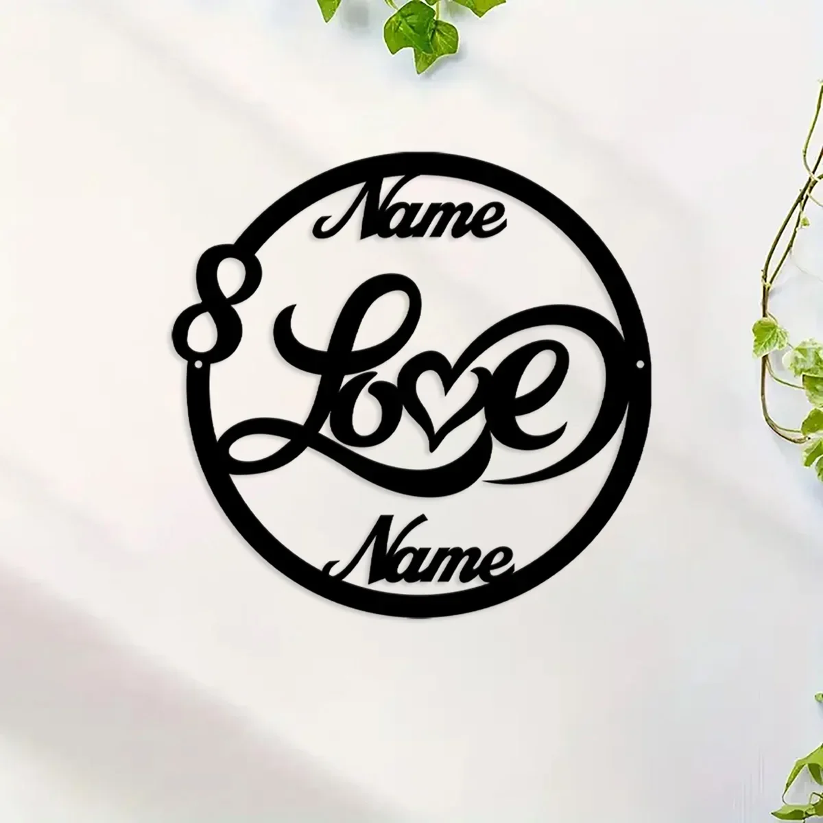 Regalo personalizado del día de San Valentín, letrero de metal personalizado, regalo de novia, regalo de novia, letrero con nombre de amor