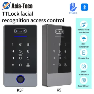 Ttlock-controlador de bloqueo inteligente con reconocimiento Facial, dispositivo de Control de acceso Facial, teclado biométrico de huellas dactilares, TThotel G2, Wifi Hub