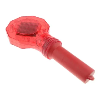 Señal de parada de mano roja, fuente de alimentación de batería, pantalla de carretera, LED intermitente de estacionamiento