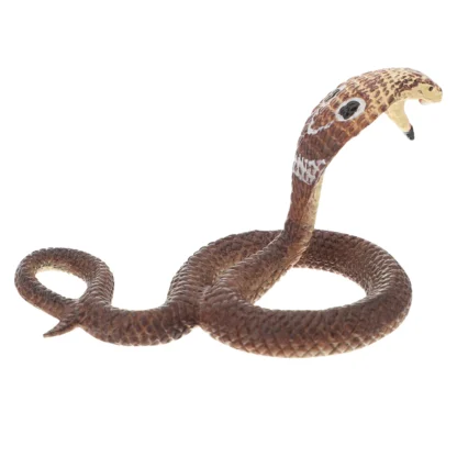 1 unidad de juguetes de serpiente simulada, modelo de serpiente estática de plástico, juguetes vívidos de animales salvajes, modelo de serpiente de plástico sólido, juguetes Educati