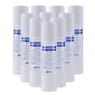 10 Uds filtro de agua Universal filtro de algodón PP filtros de agua de sedimentos Material de polipropileno, 1 micrómetro