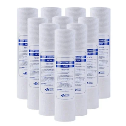 10 Uds filtro de agua Universal filtro de algodón PP filtros de agua de sedimentos Material de polipropileno, 1 micrómetro