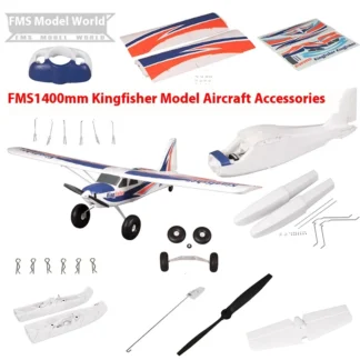 FMS-accesorios para aviones modelo Kingfisher, 1400mm, cuerpo, alas principales, cubierta de paleta, eje del Motor, cubierta de batería de tren de aterrizaje