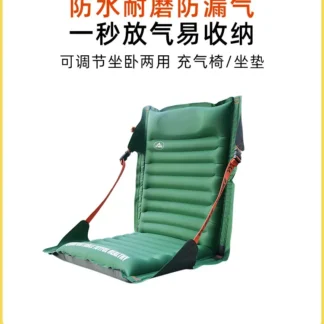 Sofá cama reclinable inflable, cojín perezoso, silla de Luna, taburete plegable portátil para acampar al aire libre, silla de pesca.