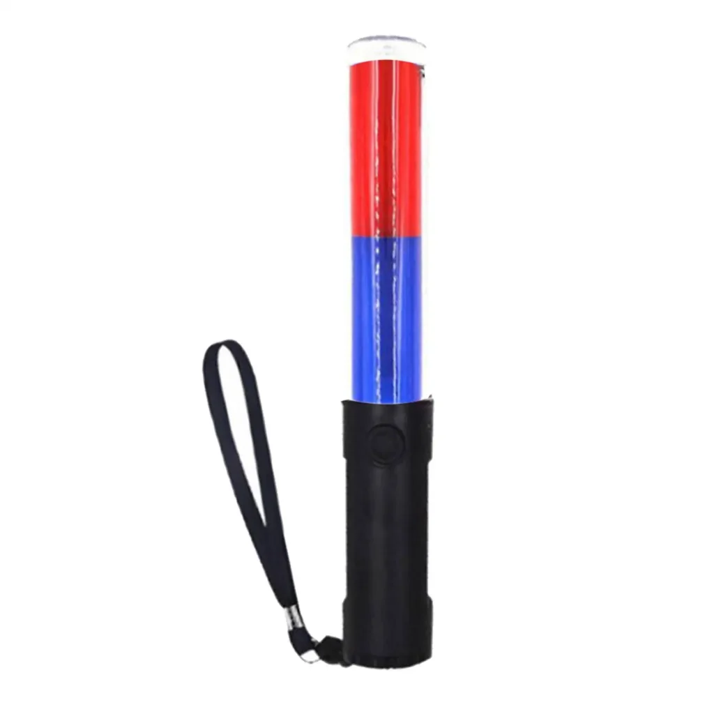 Bastón de tráfico con linterna LED, minipalos fluorescentes, modos