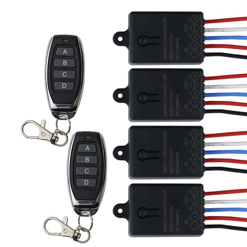 Top-433Mhz DC 12V 1CH Universal Smart Home inalámbrico RF Control remoto interruptor módulo receptor de relé y transmisor de 433 Mhz