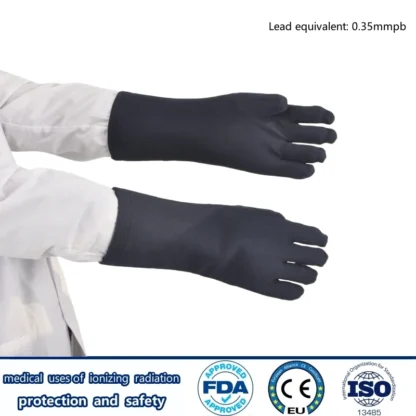 Guantes de plomo de protección radiológica para plantas de energía nuclear, protección contra rayos x, mmpb 0,35, venta directa