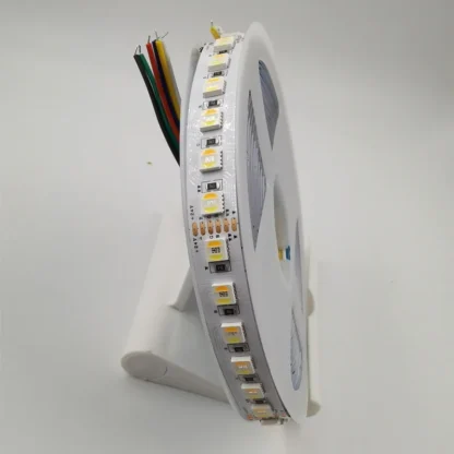 96Leds/M 5M DC24V tira de luz LED RGBCCT 5 en 1 cinta LED RGBWW temperatura ajustable 5050 SMD tira de luz LED 12MM PCB