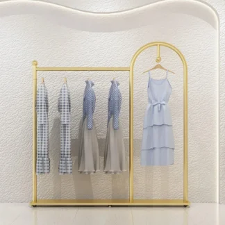 Perchero de pie para el suelo, estantes de Metal dorado para Percheros de dormitorio, muebles para el hogar, TY20XP