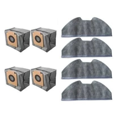 SANQ Compatible con Eufy X8 Pro Robot aspirador almohadillas de repuesto para fregona bolsas de polvo accesorios de repuesto