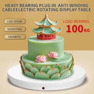 Mesa giratoria de exhibición para fotografía, mesa giratoria de 62cm, exposición silenciosa 360, plataforma giratoria eléctrica, carga de 150kg, producto, sesión de espectáculo en vivo