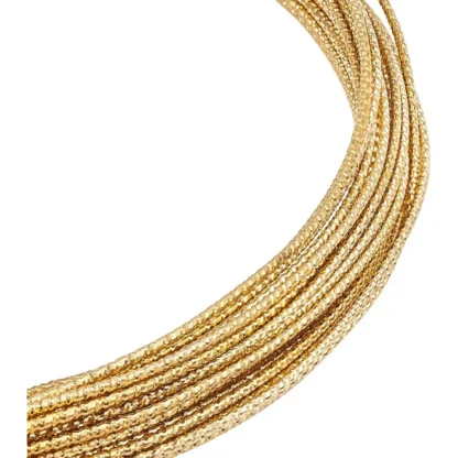 Alambre de cobre texturizado de alambre dorado trenzado grabado de calibre 20 y 33 pies para hacer anillos, envolver abalorios y otros kits de fabricación de joyas