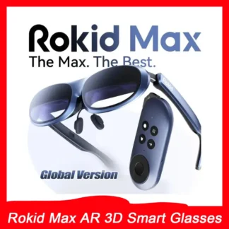 Rokid Max AR-estación de gafas inteligentes 3D, versión Global en el extranjero, Micro OLED, pantalla máxima de 215 ", visualización FoV para videojuegos