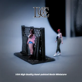 Figuras Lucky Studio Diorama a escala 1/64, modelo un grupo de dos mejores amigos, colección en miniatura pintada a mano