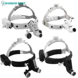 Lámpara de cabeza LED Dental para lupas binoculares, punto de brillo, faro de laboratorio de dentista Ajustable, faro quirúrgico