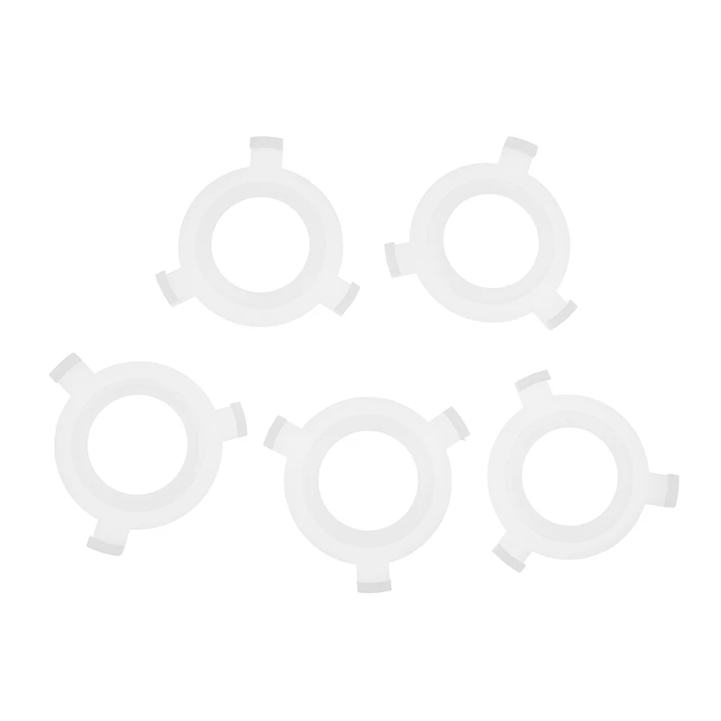 Juego de 5 unidades de adaptadores de anillo reductor de enchufe para pantalla de lámpara E27 a E14, accesorios de cubiertas de lámpara blanca
