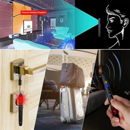 Detector de cámara oculta antiespía multifunción G718, Mini alarma de protección, Wifi inalámbrico, detección de señal RF, escáner de dispositivo infrarrojo