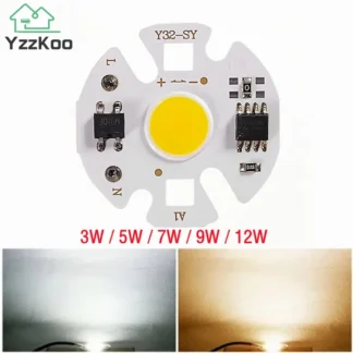 YzzKoo-Chip de lámpara LED Y32 COB, matriz de CA 220V, 3W, 5W, 7W, 9W, 12W, para reflector, No necesita unidad, proyector, cuentas de bombilla