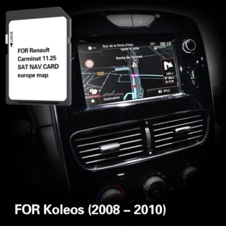 Carminat 11,25 para Renault Koleos 2008 2010 navegación de coche cubierta de tarjeta de mapa SD Europa Alemania Francia Polonia
