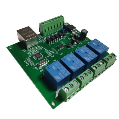 Placa de Control remoto LAN Ethernet RJ45 TCP/IP WEB con controlador de red UDP W5500 de relé de 4 canales