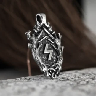 Collar con colgante de acero inoxidable para hombre, joyería vikinga gótica, Retro, para novio, venta al por mayor, OSDZ113