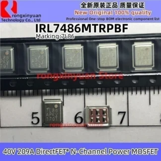 IRL7486MTRPBF IRL7486 7L86 IRL7486MPBF IRL7486M IR7486 IR7L86 DirectFET®MOSFET de potencia de Canal N, 40V, 209A, 100% nuevo, original
