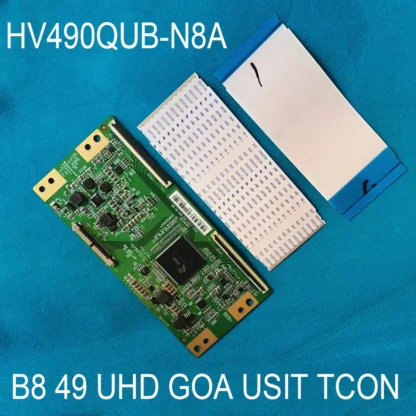 Placa T-CON LVDS HV490QUB-N8A B8 49 UHD GOA USIT TCON 20160403   La placa lógica es para LT-49HW97U 49PUF7071/T3 49PUS7803/12 49UF2500A