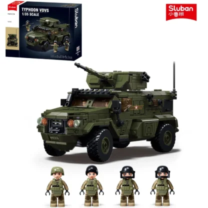 519 Uds Typhoon-VDVS vehículo blindado de asalto juegos de bloques de construcción de automóviles con Mini figuras muñecas juguetes educativos regalos para niños