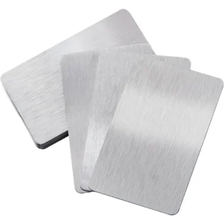 Tarjetas de visita de Metal de 1mm, tarjetas de nombre en blanco de acero inoxidable ultragrueso, tarjetas en blanco de grabado para nombre de oficina, 10 Uds.