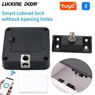 Tuya-cerradura de gabinete oculta, cajón RFID, cerradura electrónica Invisible, desbloqueo por aplicación para armario sin contacto, cajón de madera, caja de herramientas