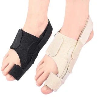 Corrector de valgo para pies, ortopédico para dedos del pie, ajustador de pulgar Valgus, Protector de juanete, alisadores de dedos, Color negro desnudo