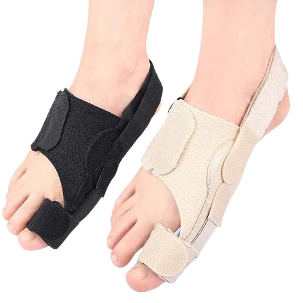 Corrector de valgo para pies, ortopédico para dedos del pie, ajustador de pulgar Valgus, Protector de juanete, alisadores de dedos, Color negro desnudo