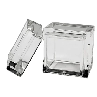 Bandejas de acrílico para elementos de 0,39 pulgadas, caja transparente de 10mm, soporte de tabla periódica para colecciones de elementos, 10 piezas