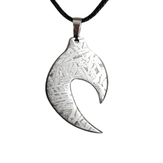 Colgante de meteorito Muonionalusta de hierro Natural, colección de rodajas de meteorito, 14,8g, LK037