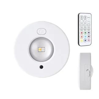 Luces de disco con control remoto magnético debajo del gabinete iluminación interior 500mAh regulable inalámbrico debajo de las luces del mostrador con control remoto para