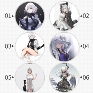 RPK broche de insignia de línea frontal para niñas, Pin de periferales de ancla, personaje conmemorativo, pupila de hojalata personalizada, colgante de sombrero DIY, 16