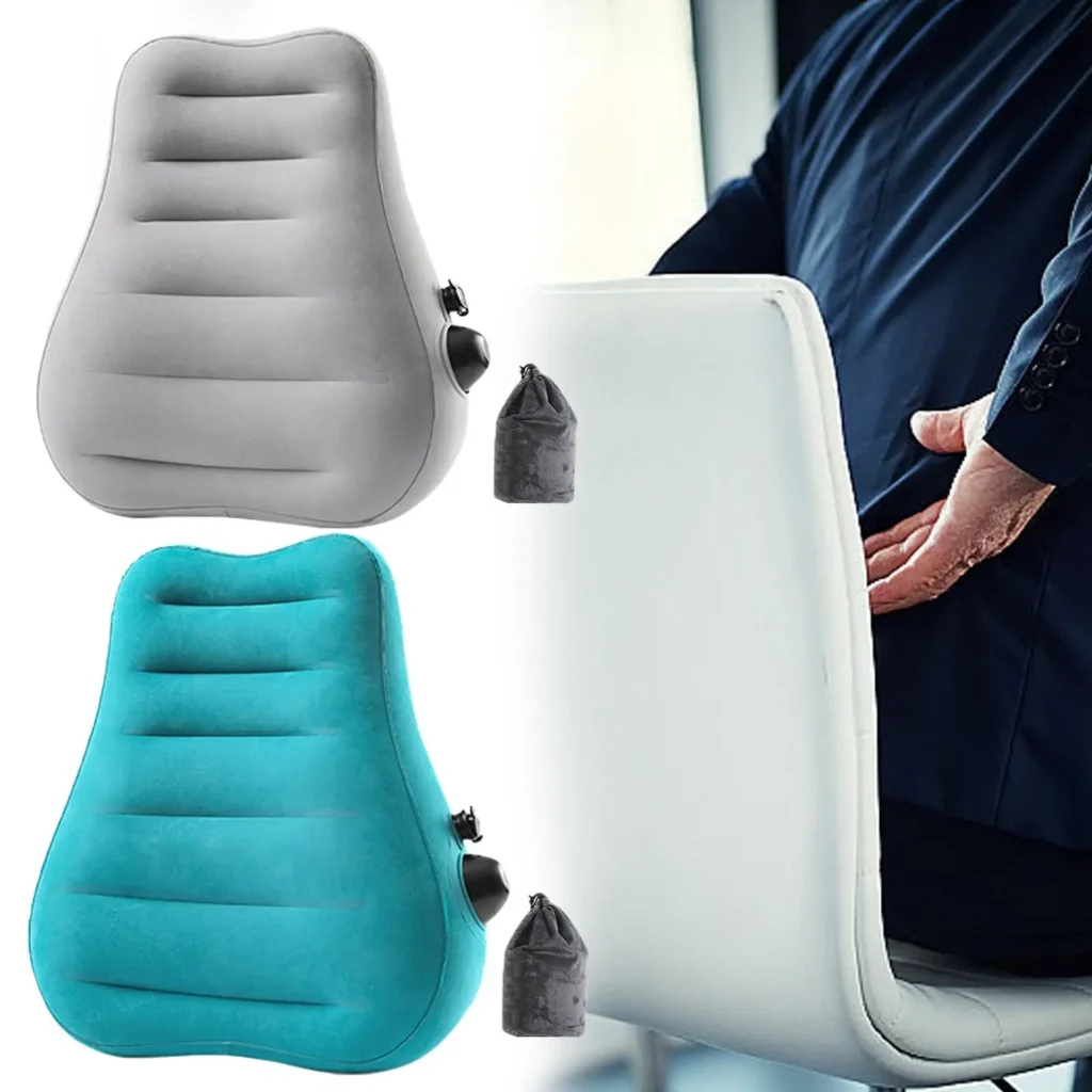 Almohada de descanso lumbar, almohada de cuña ligera para cama de dormir, avión