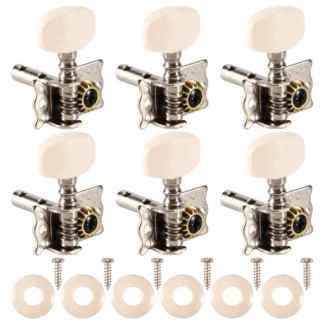 Máquina afinadora de clavijas de afinación de cuerdas de guitarra acústica, 6 uds.