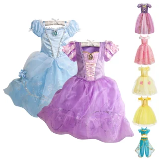 Ropa de Rapunzel Bell Arlo para niñas, vestidos elegantes de princesa para niños, disfraz de fiesta de Navidad, vestido de lujo para carnaval