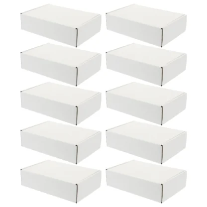 20 piezas de embalaje de cajas de avión, paquete de correo reciclado, papel corrugado