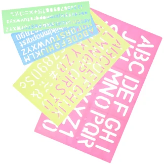 Plantilla de pinza de letras Digital para niños, herramienta de 4 piezas, reutilizable, alfabeto, tablero de trazado pequeño, rompecabezas de ejercicio