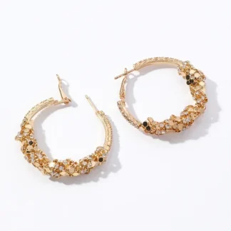 Pendientes de cristal de temperamento de tendencia salvaje personalizados para mujer y mujer, joyería de moda, nueva