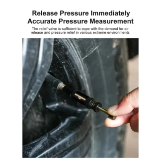 Kit de válvula de desinflado de neumáticos de parada automática ajustable (10-30 PSI), herramienta de bajada de aire de neumático con tornillo de 4 piezas para vehículos y motocicletas