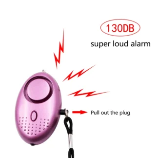 Alarma de pánico fuerte, 130db, alerta de protección, sirena de defensa Personal, seguridad antiataque para niños, niñas y mujeres mayores que llevan