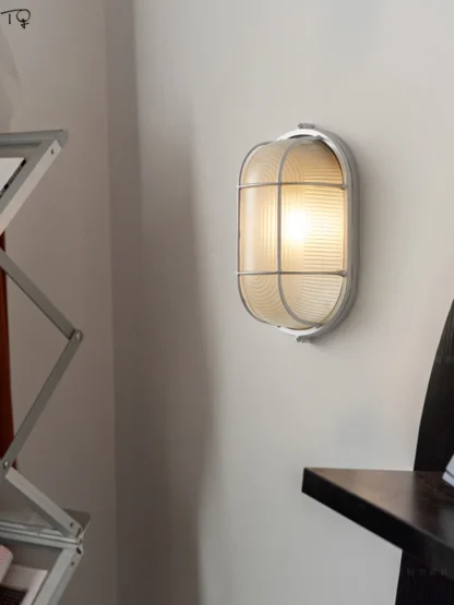 Lámpara LED de pared para exteriores, luz Industrial Retro a prueba de explosiones, de aluminio fundido E27, impermeable, montada en la pared, para pasillo, patio, cafetería